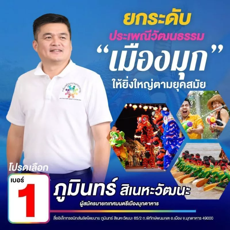 เลือกตั้งนายกและสท.เทศบาลเมืองมุกดาหาร ขั้วเก่าพ่ายแพ้อย่างย่อยยับ