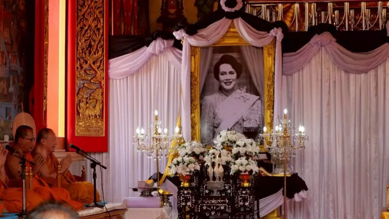 พิธีบำเพ็ญพระราชกุศลครบ 7 วัน (สัตตมวาร) ถวายแด่ สมเด็จพระบรมราชชนนีพันปีหลวง ณ วัดบางพลีใหญ่กลาง