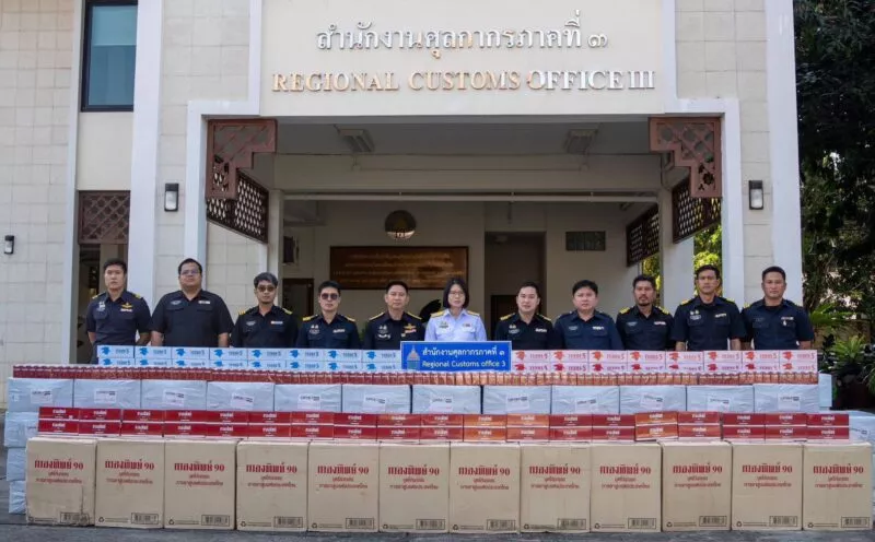 จังหวัดเชียงใหม่ ตรวจยึดบุหรี่ต่างประเทศ