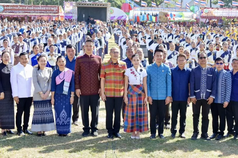 มหาสารคาม – ชาวอำเภอกันทรวิชัย จังหวัดมหาสารคาม ร่วมสืบสานประเพณีบุญคูณลาน