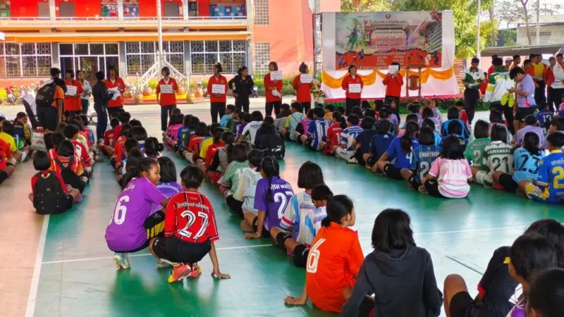 ร.ร.กีฬาจังหวัดศรีสะเกษทดสอบสมรรถภาพความถนัดและความสามารถทางทักษะด้านการกีฬาคัดเลือกเข้าเรียนต่อ