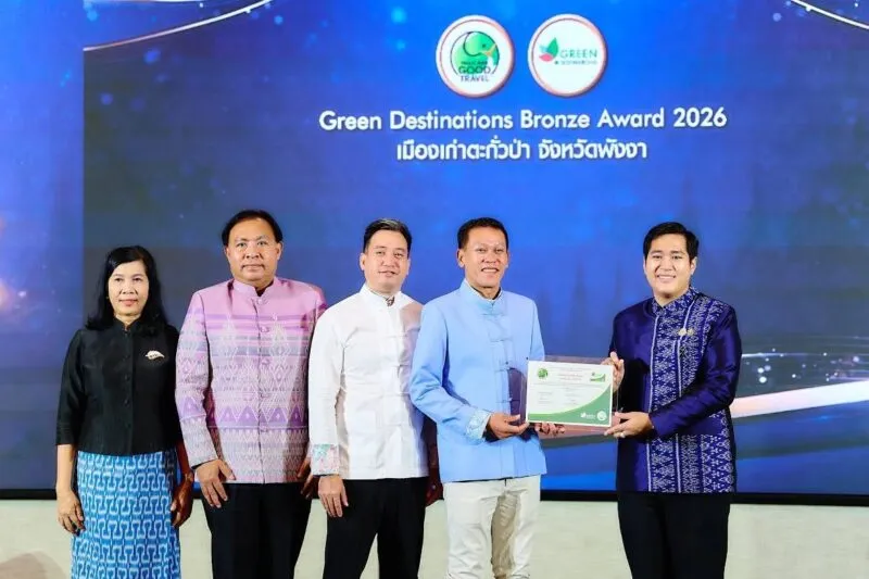 พังงาปลื้ม! “เมืองเก่าตะกั่วป่า” ก้าวสู่เวทีโลก รับตราสัญลักษณ์ Green Destinations Award ยืนยันศักยภาพแหล่งท่องเที่ยวยั่งยืนระดับสากล