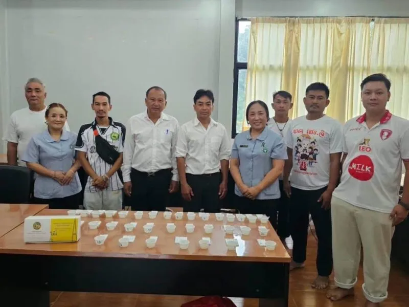 อบต.ไล่โว่ ร่วมกับ รพ.สังขละบุรี จัดกิจกรรม ท้องถิ่นโปร่งใส ไร้ยาเสพติด
